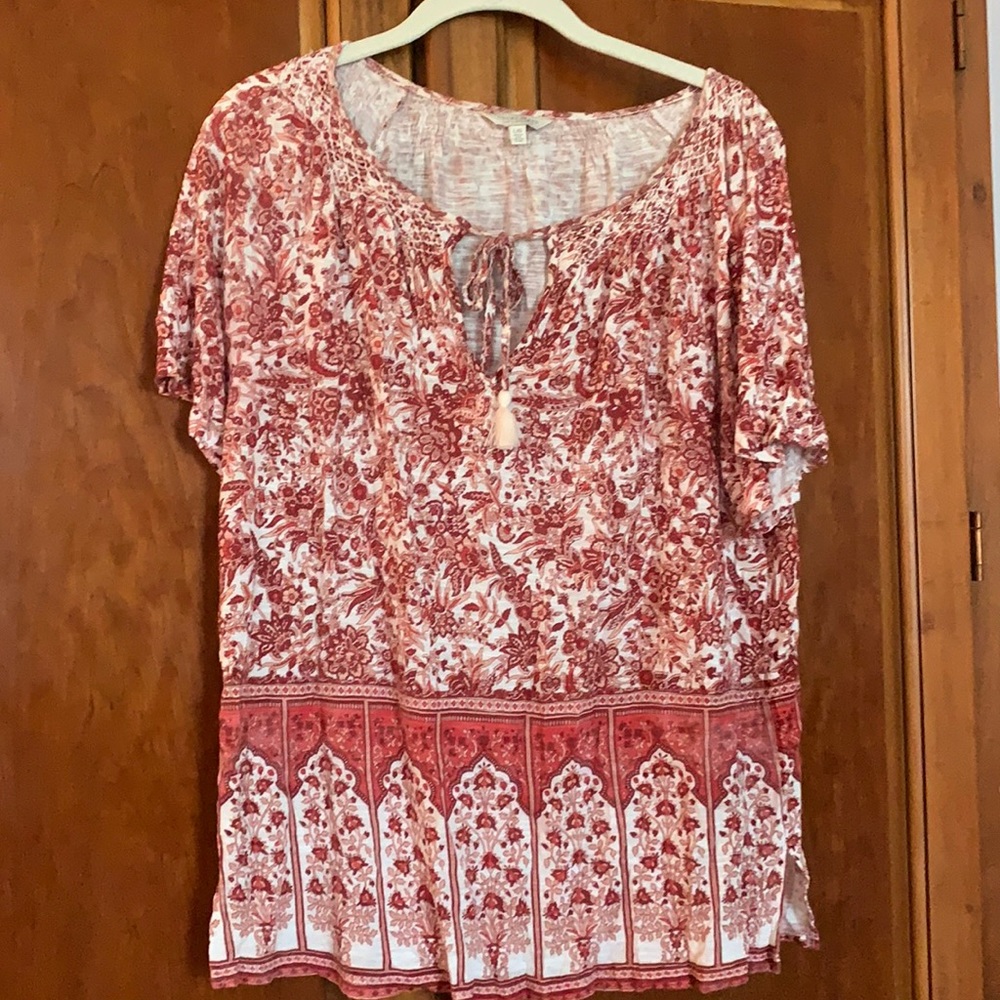 Lucky Brand floral blouse